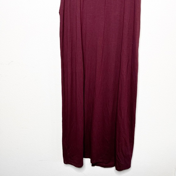 NWT Boden Column Jersey Maxi Dress Dark Burgundy Size 6 Regular - Picture 7 of 9